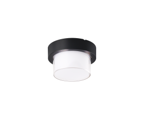 Arandela Iglu com LED Integrado Redondo IP65 7W 3000K Preto