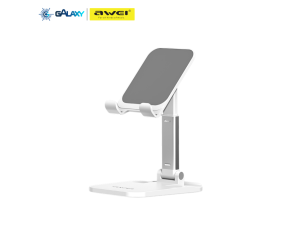 SUPORTE DE MESA PARA CELULAR AWEI X11 AJUSTAVEL BRANCO