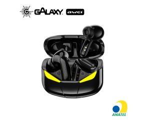 FONE DE OUVIDO BLUETOOTH AWEI T35 INTRA-AURICULAR BATERIA DE LONGA DURAÇÃO IPX5 PRETO
