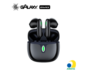 FONE DE OUVIDO BLUETOOTH AWEI T39 AURICULAR BATERIA DE LONGA DURAÇÃO PRETO
