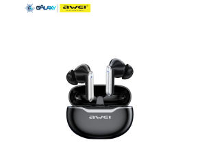 FONE DE OUVIDO BLUETOOTH AWEI T50 COM REDUÇÃO DE RUÍDO INTRA-AURICULAR PRETO