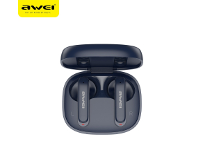 FONE DE OUVIDO BLUETOOTH AWEI T66 COM COM REDUÇÃO DE RUÍDO AURICULAR BATERIA DE LONGA DURAÇÃO PRETO