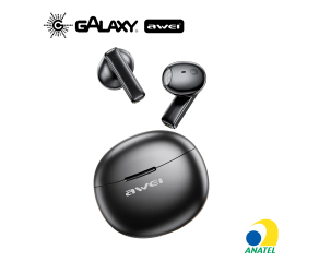 FONE DE OUVIDO BLUETOOTH AWEI T87 TWS AURICULAR COM ALTA FIDELIDADE DE ÁUDIO PRETO